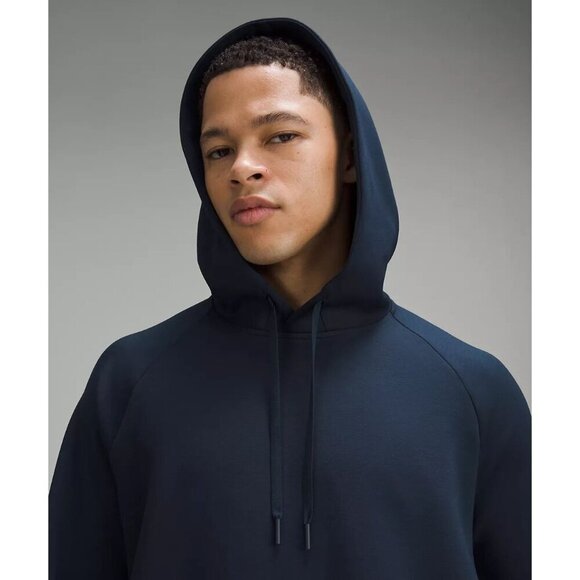 Smooth Spacer Pullover Hoodie - True Navy - Picture 2 of 5